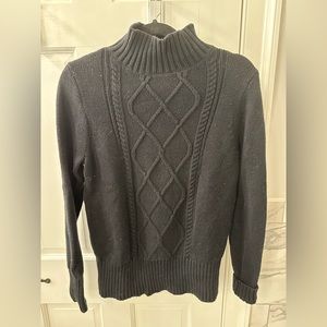 J Crew black turtleneck sweater , size S